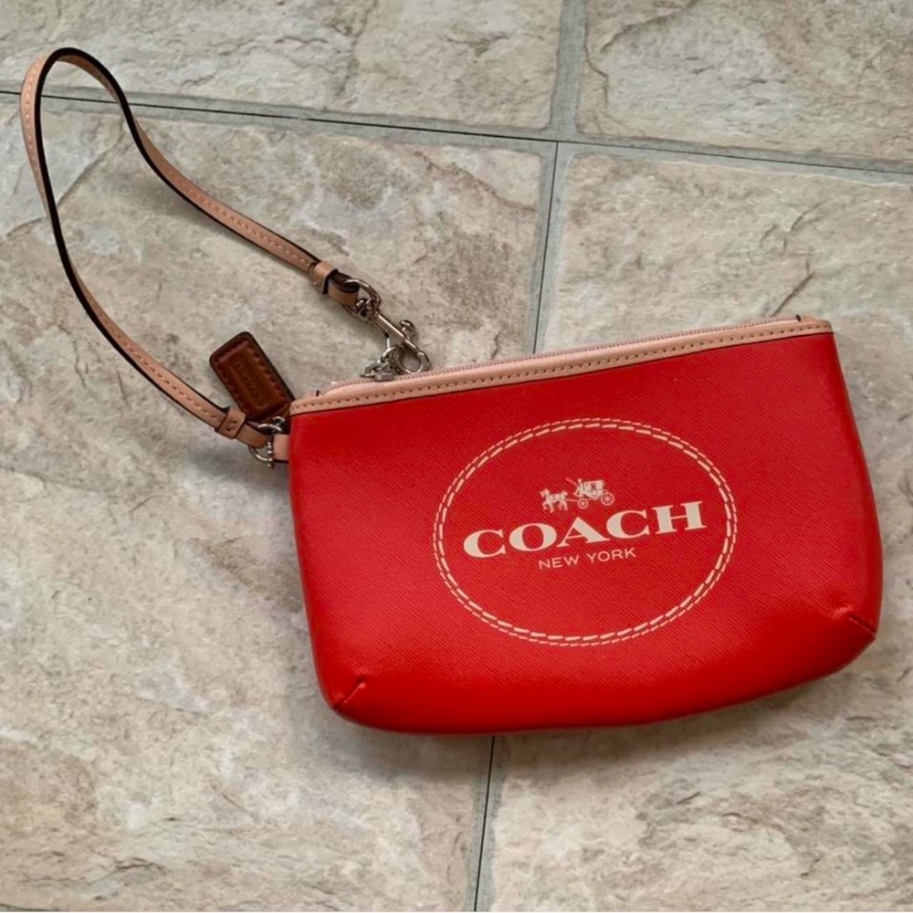 BNWT Coach Monogram Logo Zip Purse